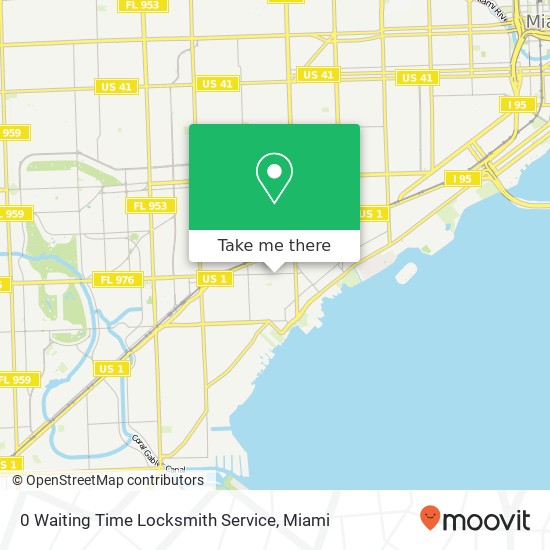 0 Waiting Time Locksmith Service map