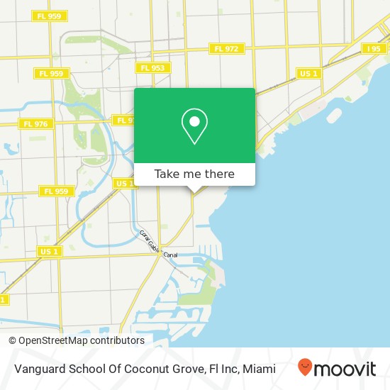 Mapa de Vanguard School Of Coconut Grove, Fl Inc