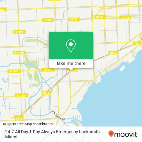 24 7 All Day 1 Day Always Emergency Locksmith map