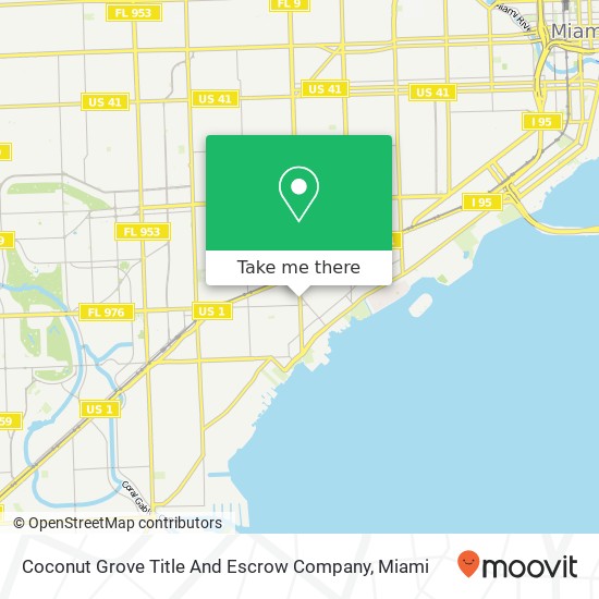 Mapa de Coconut Grove Title And Escrow Company