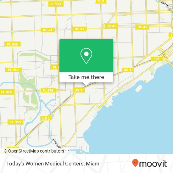 Today's Women Medical Centers map