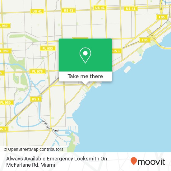 Mapa de Always Available Emergency Locksmith On McFarlane Rd
