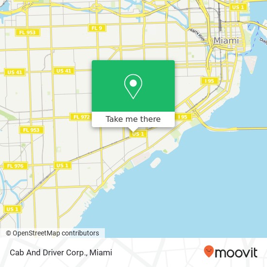 Cab And Driver Corp. map