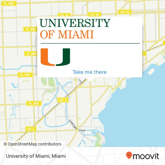 Mapa de University of Miami