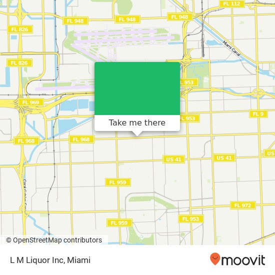 L M Liquor Inc map