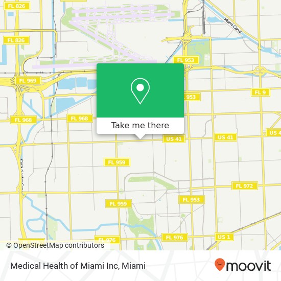 Medical Health of Miami Inc map