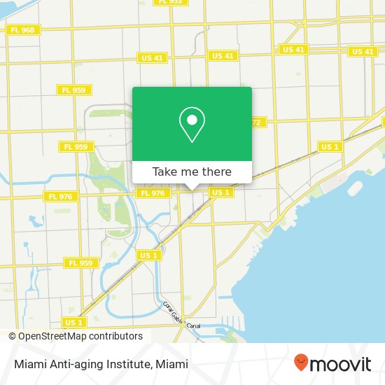 Mapa de Miami Anti-aging Institute