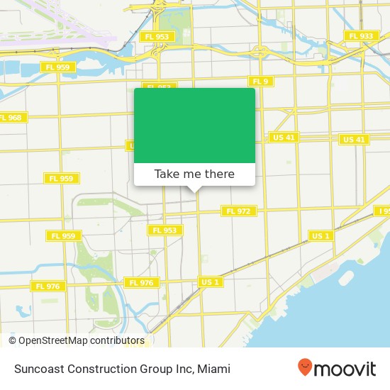 Suncoast Construction Group Inc map