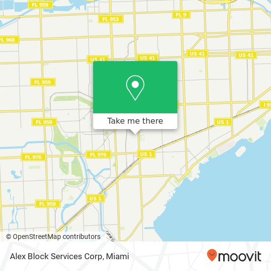 Mapa de Alex Block Services Corp