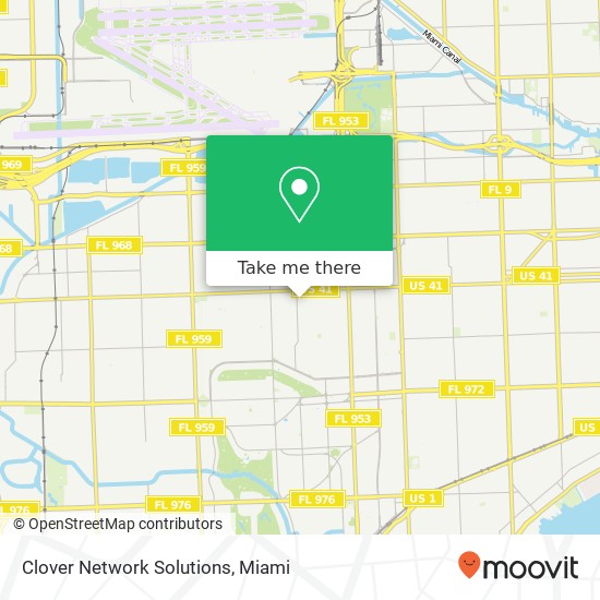 Mapa de Clover Network Solutions