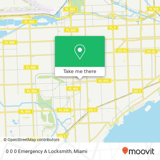 Mapa de 0 0 0 Emergency A Locksmith