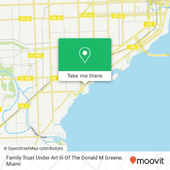 Mapa de Family Trust Under Art Iii Of The Donald M Greene
