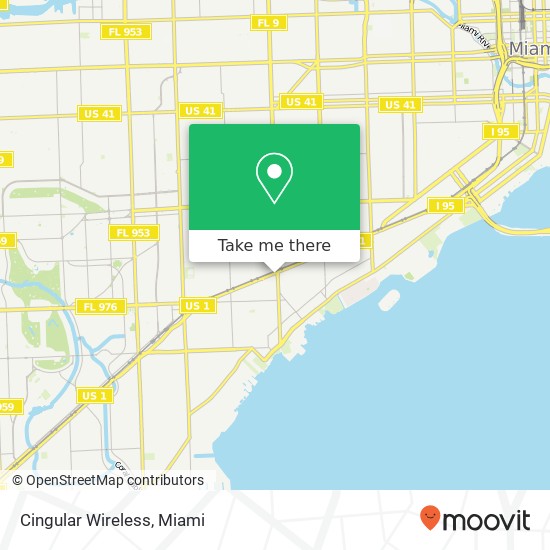 Cingular Wireless map