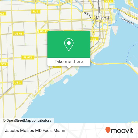 Jacobs Moises MD Facs map