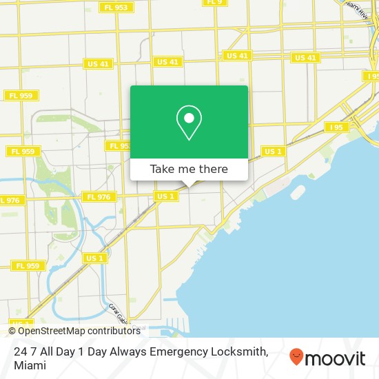 24 7 All Day 1 Day Always Emergency Locksmith map