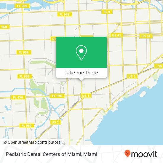 Pediatric Dental Centers of Miami map