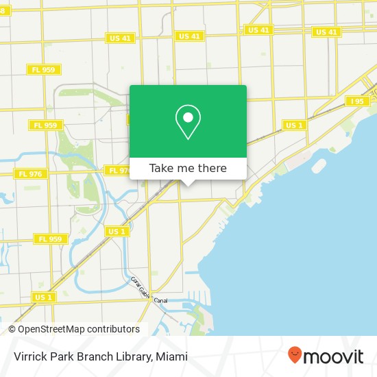 Virrick Park Branch Library map