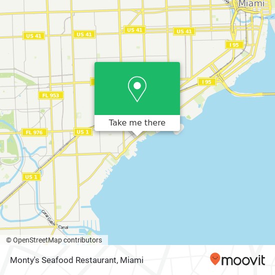 Mapa de Monty's Seafood Restaurant