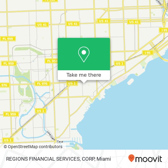 REGIONS FINANCIAL SERVICES, CORP map