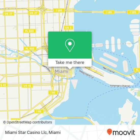 Mapa de Miami Star Casino Llc