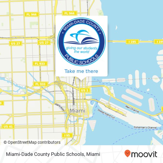 Mapa de Miami-Dade County Public Schools