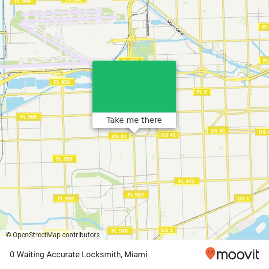 Mapa de 0 Waiting Accurate Locksmith