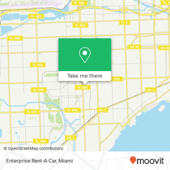 Mapa de Enterprise Rent-A-Car