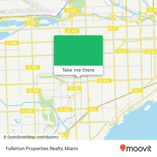 Fullerton Properties Realty map