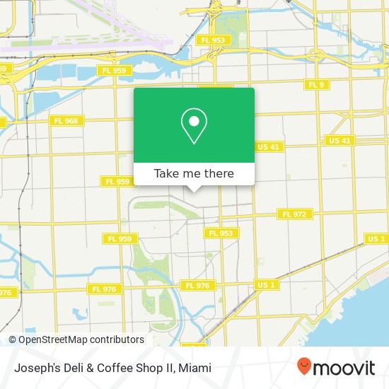 Mapa de Joseph's Deli & Coffee Shop II