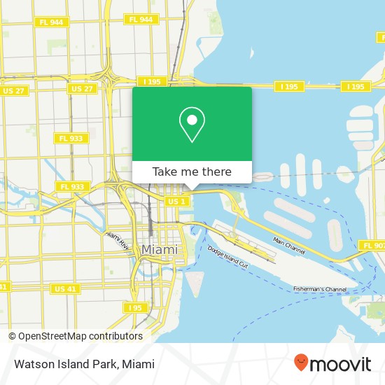 Watson Island Park map