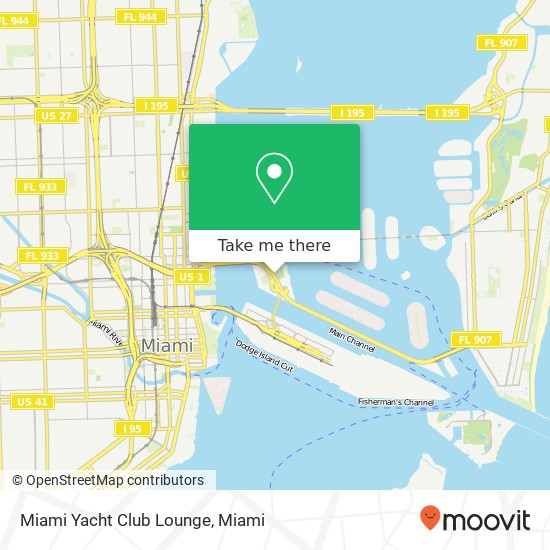 Miami Yacht Club Lounge map