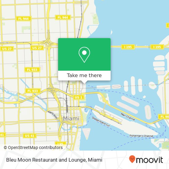 Bleu Moon Restaurant and Lounge map