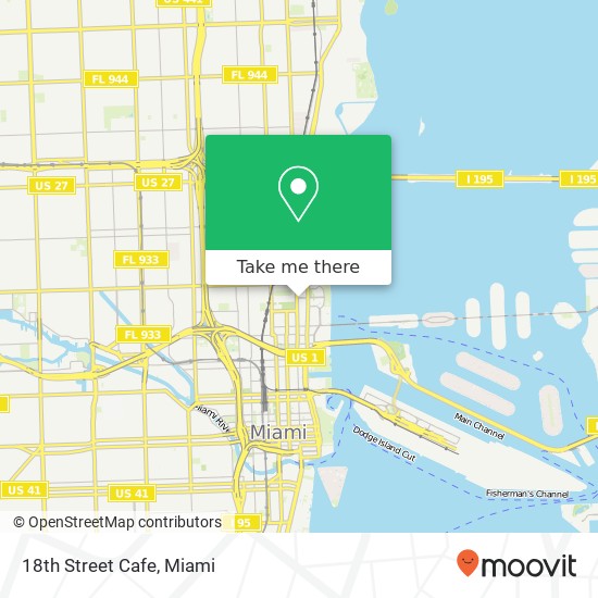 Mapa de 18th Street Cafe