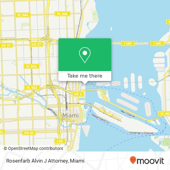 Rosenfarb Alvin J Attorney map