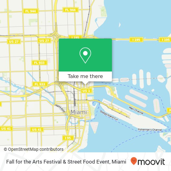 Mapa de Fall for the Arts Festival & Street Food Event
