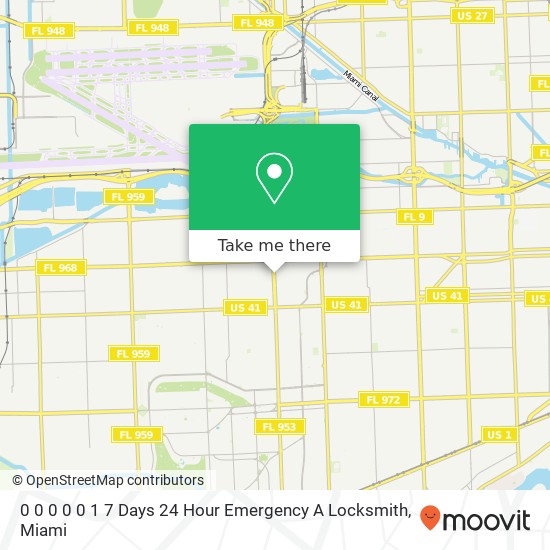 Mapa de 0 0 0 0 0 1 7 Days 24 Hour Emergency A Locksmith