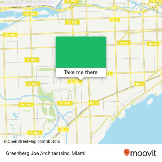 Greenberg Joe Architectsinc map