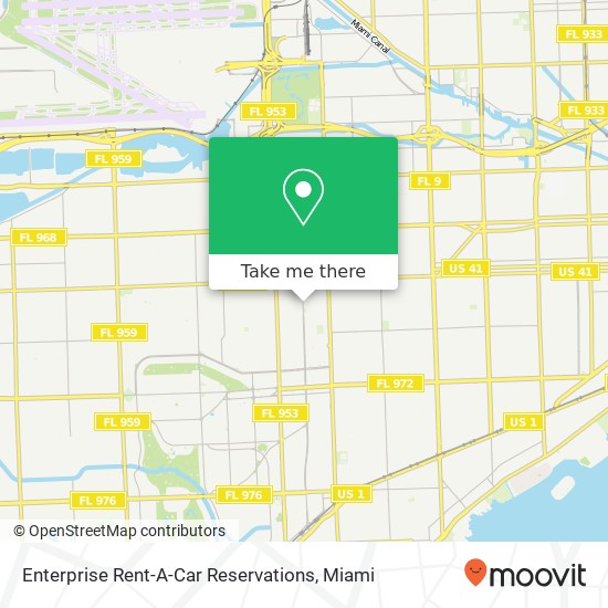 Enterprise Rent-A-Car Reservations map