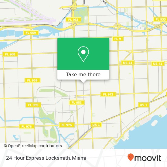Mapa de 24 Hour Express Locksmith