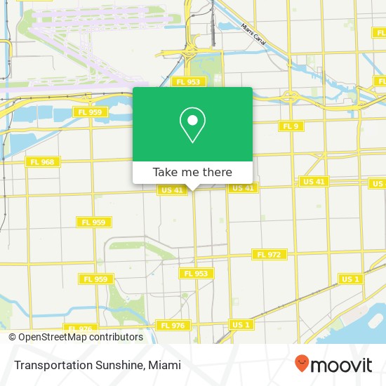 Mapa de Transportation Sunshine