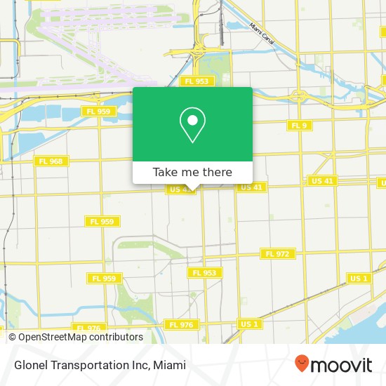 Mapa de Glonel Transportation Inc