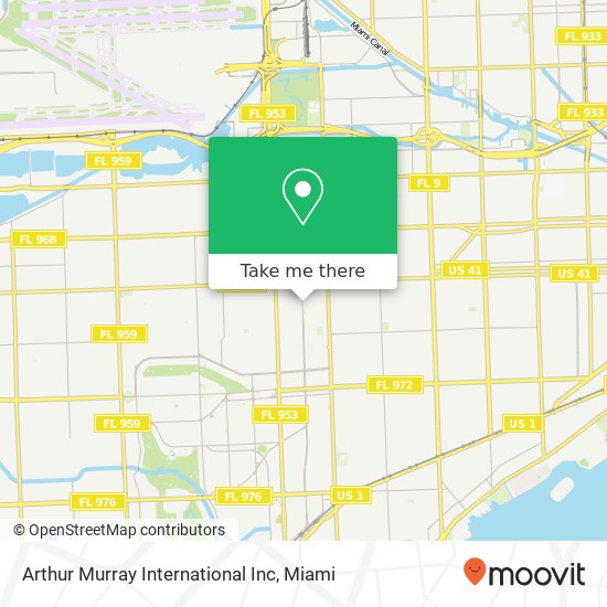 Arthur Murray International Inc map