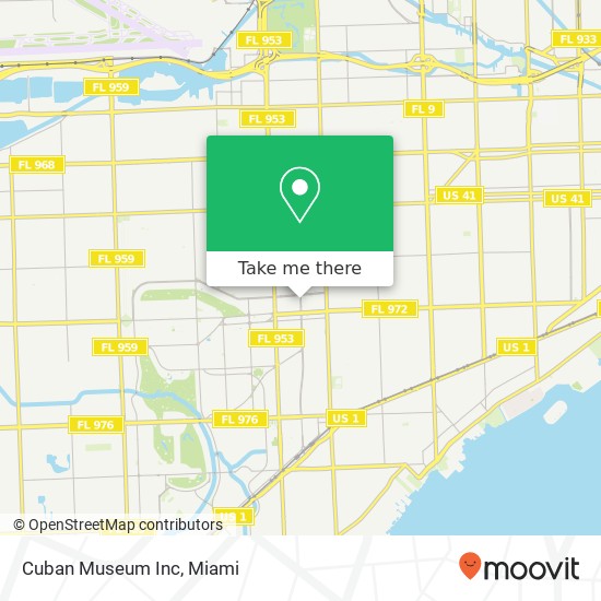 Mapa de Cuban Museum Inc