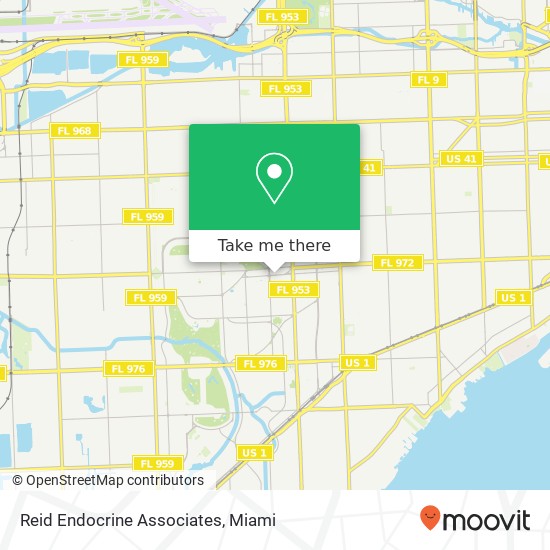 Reid Endocrine Associates map