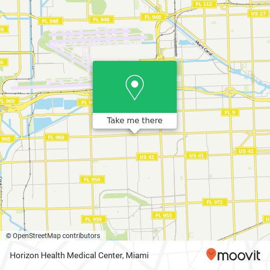 Mapa de Horizon Health Medical Center