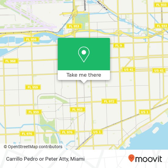 Mapa de Carrillo Pedro or Peter Atty