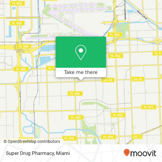 Mapa de Super Drug Pharmacy