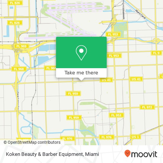 Koken Beauty & Barber Equipment map