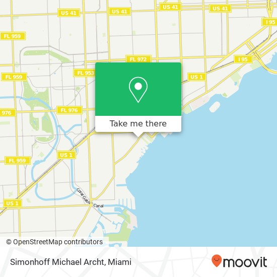 Simonhoff Michael Archt map