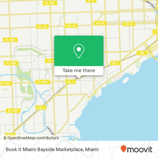 Mapa de Book It Miami Bayside Marketplace